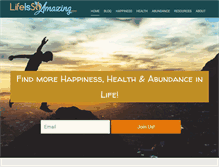 Tablet Screenshot of lifeissoamazing.com
